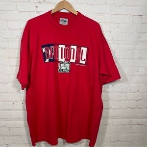 Vintage Majestic Fenway Park All Star Game T Shirt Mens XL Red Boston Baseball